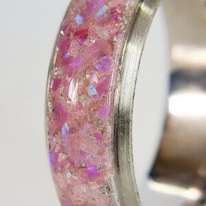 "Pinkey Rose" Ring with Pink Opal & Rose Quartz